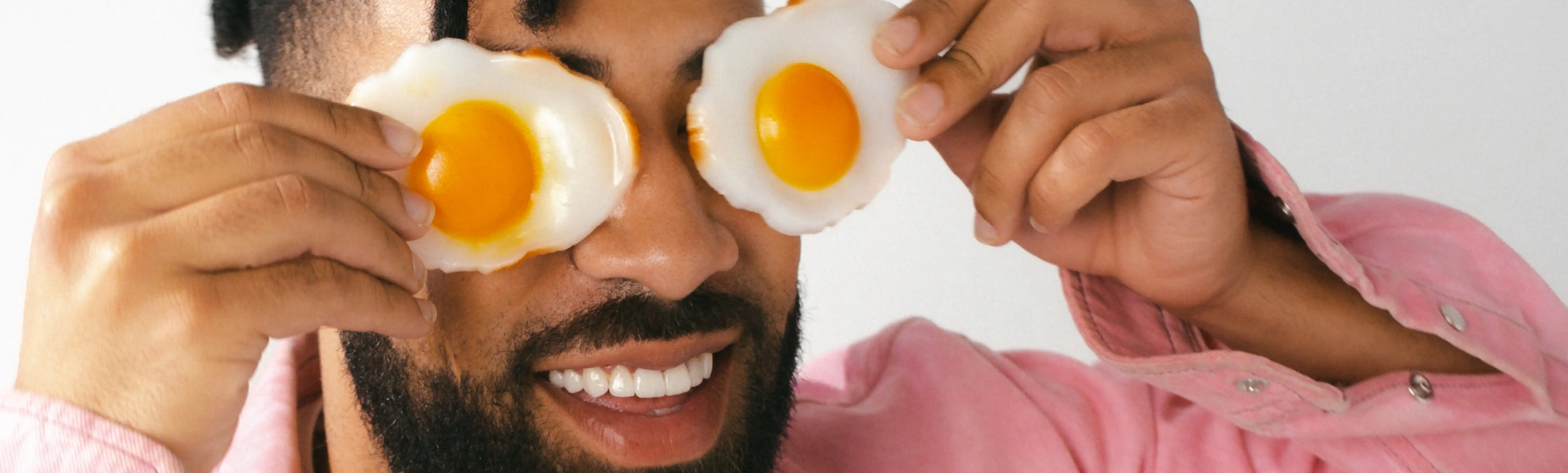 KYLE with fried eggs over his eyes